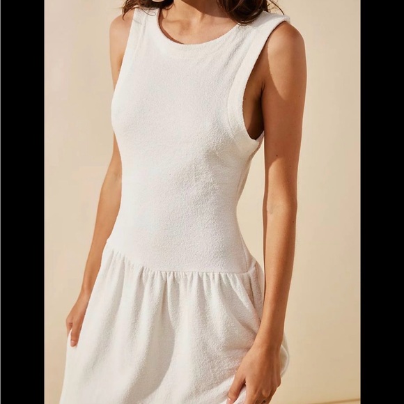Dresses & Skirts - Free People Beach Terry Cloth Sleeveless Maxi Dress, Bathing Suit Cover, Large